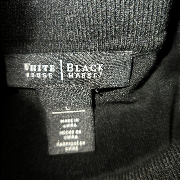 White House Black Market Black Knit Top - Picture 5 of 5
